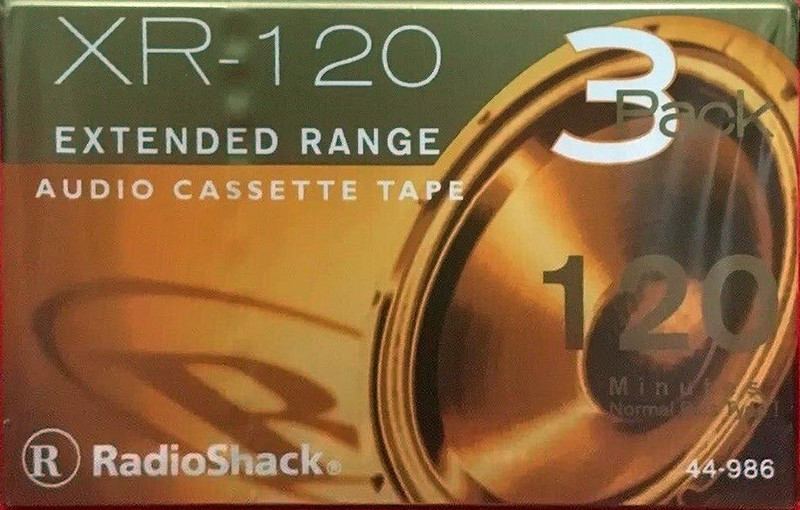 3 pack Radio Shack XR 120 "440-0986" Type I Normal 2002 USA