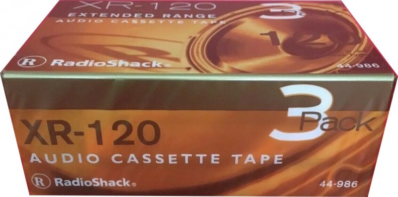3 pack Radio Shack XR 120 "440-0986" Type I Normal 2002 USA