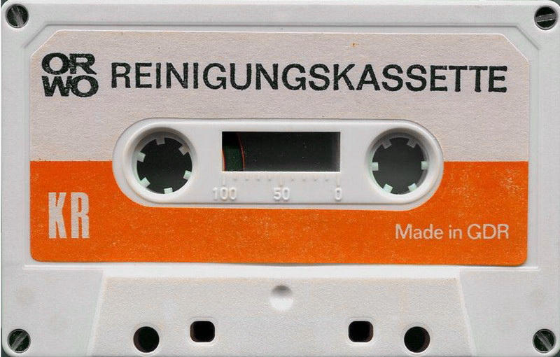 Compact Cassette ORWO Cleaning Cassette 1977 East Germany