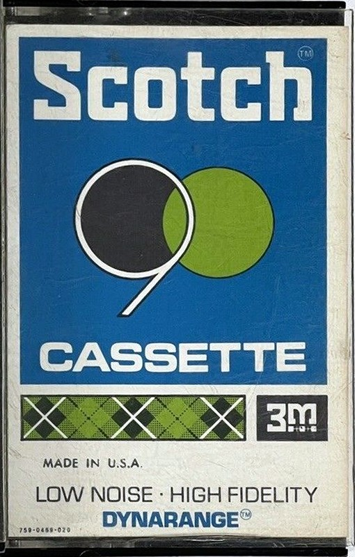Compact Cassette Scotch Dynarange 90 Type I Normal 1971 Europe