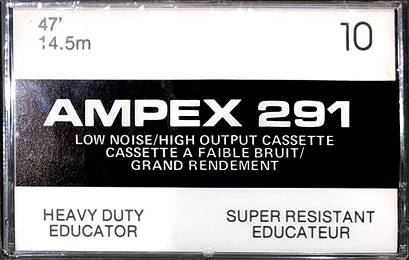Compact Cassette Ampex 291 10 Type I Normal 1974 Canada