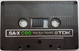 Compact Cassette TDK SA-X 90 Type II Chrome 1979 Europe, USA