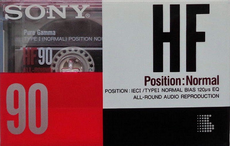 Compact Cassette Sony HF 90 Type I Normal 1991 Europe