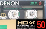 Compact Cassette Denon HD-X 50 Type II Chrome 1987 Japan