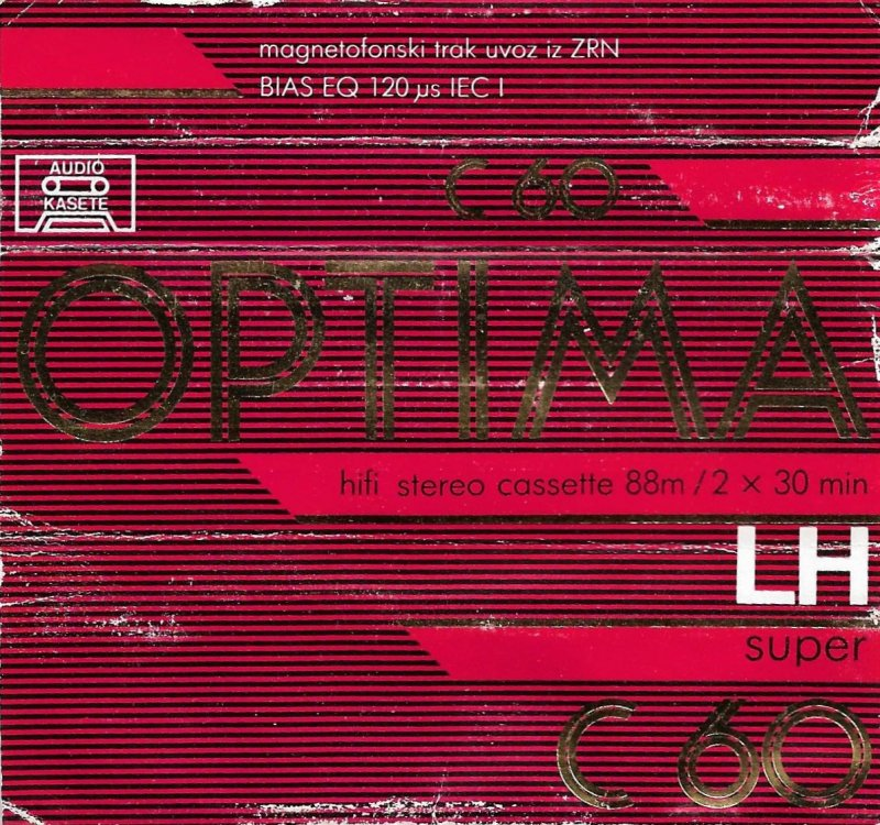 Compact Cassette Optima LH 60 Type I Normal Slovenia