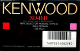 Compact Cassette Kenwood ND 45 Type I Normal 1987 Japan