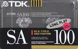 Compact Cassette TDK SA 100 "SA-100SE" Type II Chrome 1990 Australia, Europe