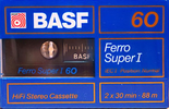 Compact Cassette BASF Ferro Super I 60 Type I Normal 1988 Europe