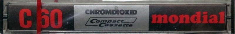 Compact Cassette Mondial 60 Type II Chrome Europe