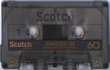 Compact Cassette Scotch Master III 60 Type III Ferro Chrome 1977 Europe