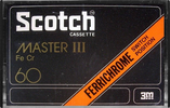Compact Cassette Scotch Master III 60 Type III Ferro Chrome 1977 Europe