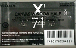 Compact Cassette Sony XI 74 Type I Normal 1992 Japan