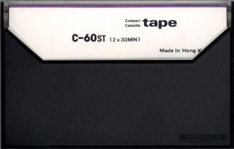 Compact Cassette Asio 60 "C-60ST" Type I Normal Hong Kong