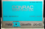 Compact Cassette Conrac 60 "XR" Type IV Metal 1984 USA