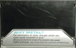 Compact Cassette Conrac 60 "XR" Type IV Metal 1984 USA