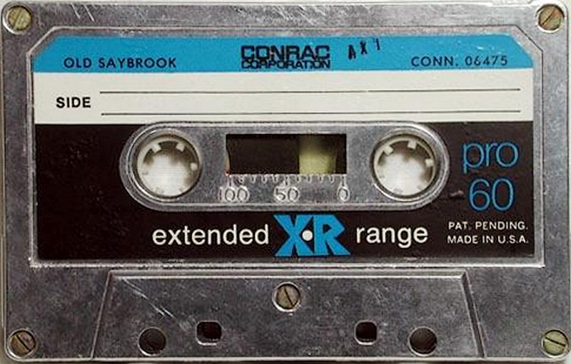 Compact Cassette Conrac 60 "XR" Type IV Metal 1984 USA