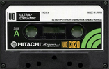 Compact Cassette Hitachi UD 120 Type I Normal 1974 USA