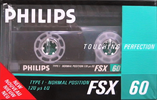 Compact Cassette Philips FSX 60 Type I Normal 1987 Europe