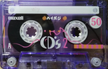 Compact Cassette Maxell CD`s II / CD`s 2 50 "CDS2-50L" Type II Chrome 1997 Japan