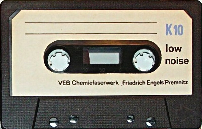 Compact Cassette CFK Schwarza 10 Type I Normal East Germany