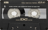 Compact Cassette AXIA AU-II 46 Type II Chrome 1991 Japan