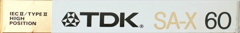 Compact Cassette TDK SA-X 60 Type II Chrome 1988 Australia, Europe