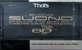 Compact Cassette Thats Suono 60 Type IV Metal 1988 Europe