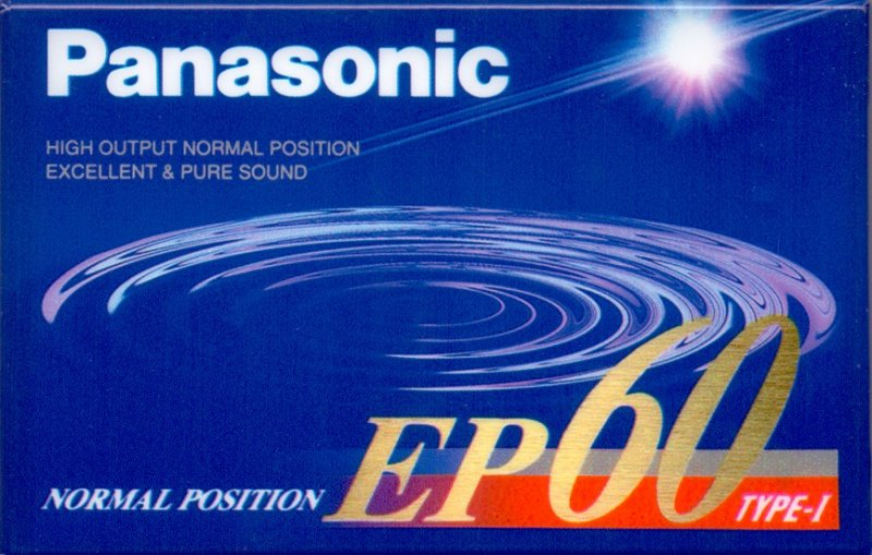 Compact Cassette Panasonic EP 60 "RT-EP60E" Type I Normal 1994 Europe, Japan