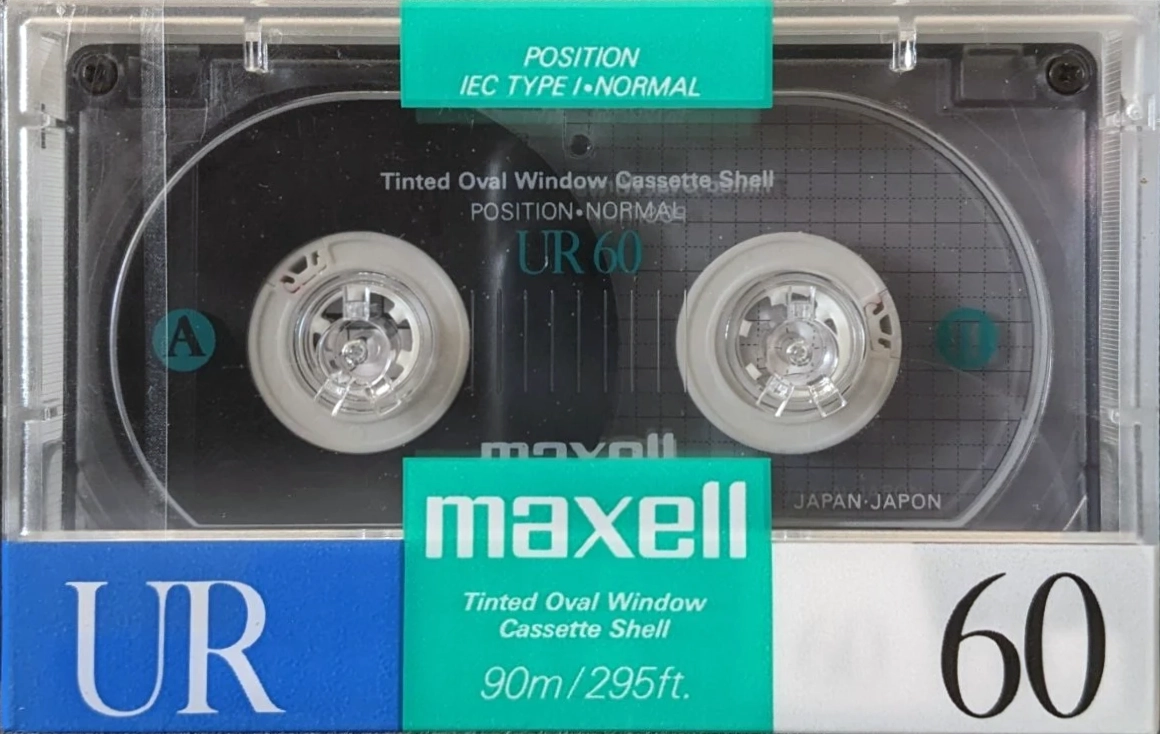Compact Cassette Maxell UR 60 Type I Normal 1988 USA