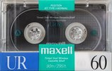 Compact Cassette Maxell UR 60 Type I Normal 1988 USA