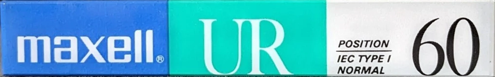 Compact Cassette Maxell UR 60 Type I Normal 1988 USA