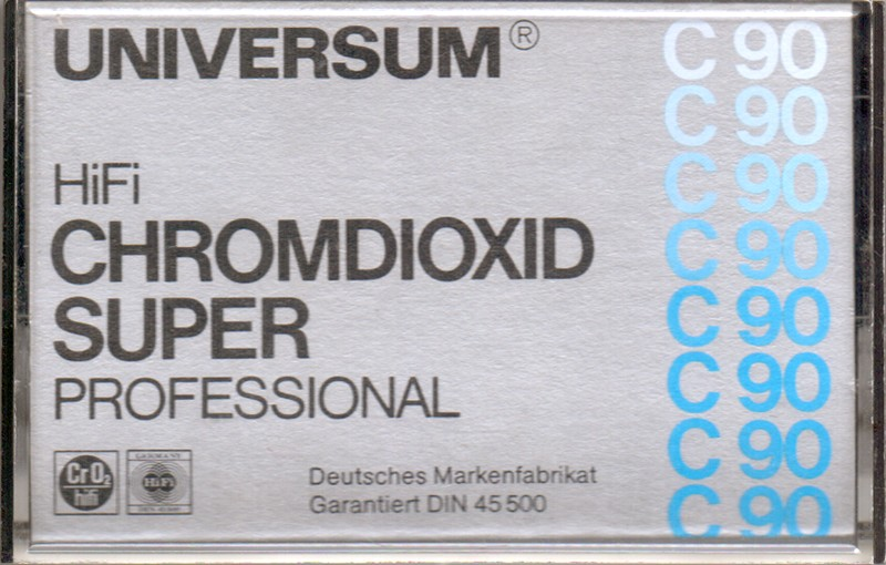 Compact Cassette Universum Super 90 Type II Chrome 1979 Europe