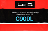 Compact Cassette Lo-D DL 90 Type I Normal 1981 Japan