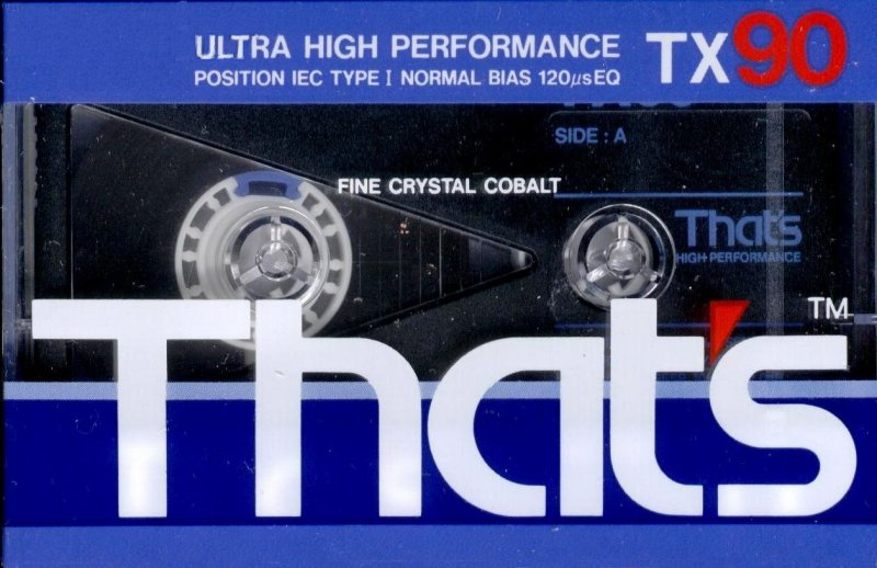 Compact Cassette Thats TX 90 Type I Normal 1987 Europe