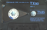 Compact Cassette Thats TX 90 Type I Normal 1987 Europe