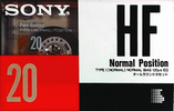 Compact Cassette Sony HF 20 Type I Normal 1991 Japan
