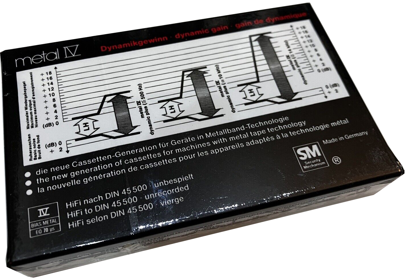 Compact Cassette BASF Metal IV 60 Type IV Metal 1979 Europe