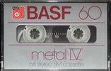 Compact Cassette BASF Metal IV 60 Type IV Metal 1979 Europe