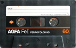 Compact Cassette AGFA Ferrocolor HD 60 Type I Normal 1982 Europe