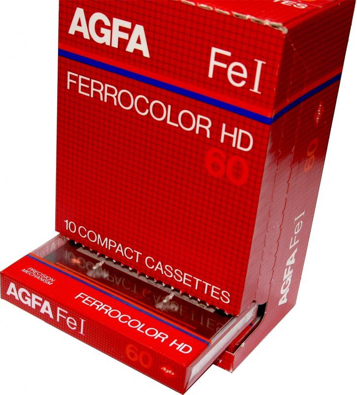 Compact Cassette AGFA Ferrocolor HD 60 Type I Normal 1982 Europe