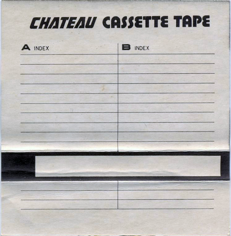 Compact Cassette Chateau AX 60 "white" Type I Normal China