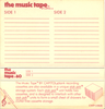 Compact Cassette Capitol The Music Tape 60 Type I Normal 1979 USA