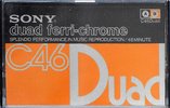 Compact Cassette Sony Duad 46 Type III Ferro Chrome 1977 Japan