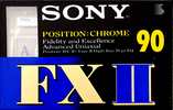 Compact Cassette Sony FX 90 "C-90FX2B" Type II Chrome 1996 Europe