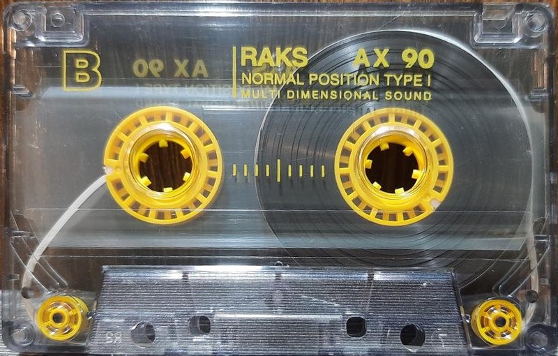 Compact Cassette RAKS AX 90 Type I Normal 1993 Europe