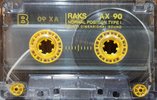 Compact Cassette RAKS AX 90 Type I Normal 1993 Europe