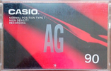 Compact Cassette Casio AG 90 Type I Normal 1990 Europe, USA