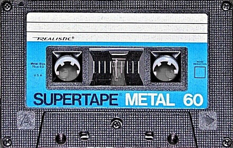 Compact Cassette SUPERTAPE Metal 60 Type IV Metal 1986 USA