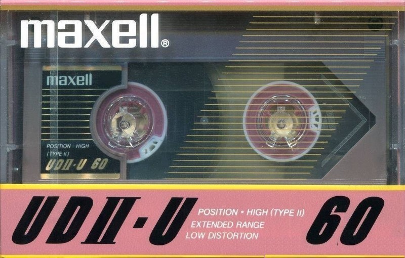 Compact Cassette Maxell UDII-U 60 Type II Chrome 1985 Japan