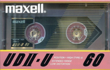 Compact Cassette Maxell UDII-U 60 Type II Chrome 1985 Japan